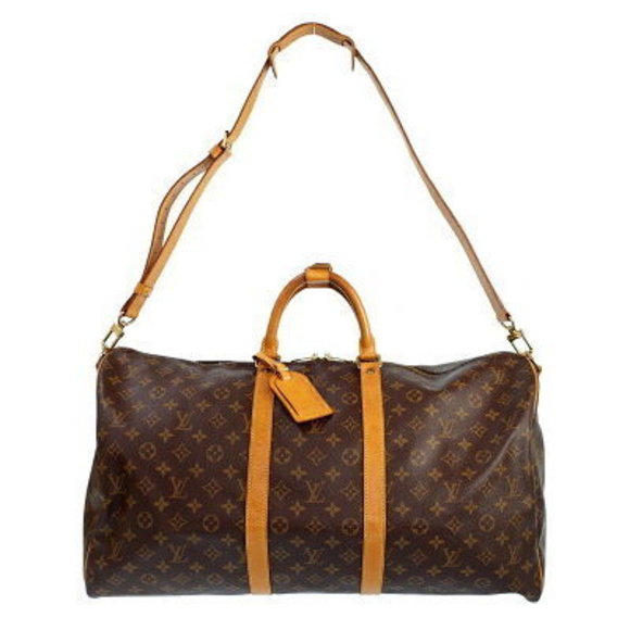 Louis Vuitton Monogram Keepall Bandouliere Travel Boston Bag - Picture 1 of 8